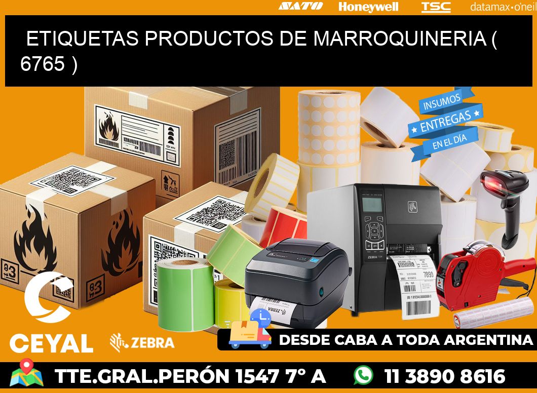 ETIQUETAS PRODUCTOS DE MARROQUINERIA ( 6765 )