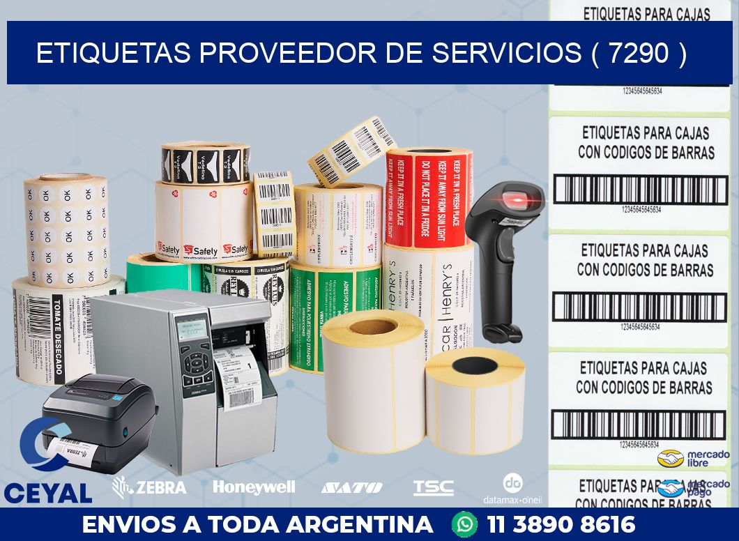 ETIQUETAS PROVEEDOR DE SERVICIOS ( 7290 )