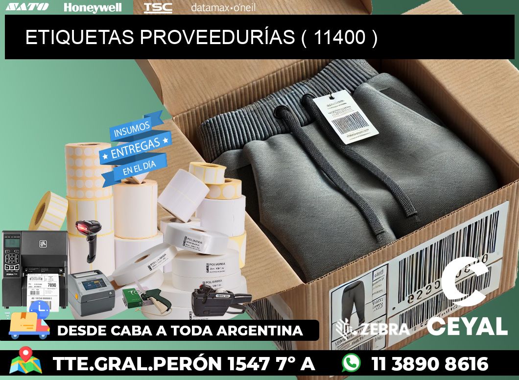 ETIQUETAS PROVEEDURÍAS ( 11400 )