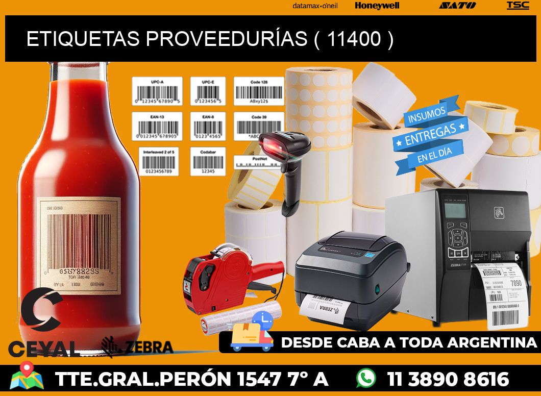 ETIQUETAS PROVEEDURÍAS ( 11400 )