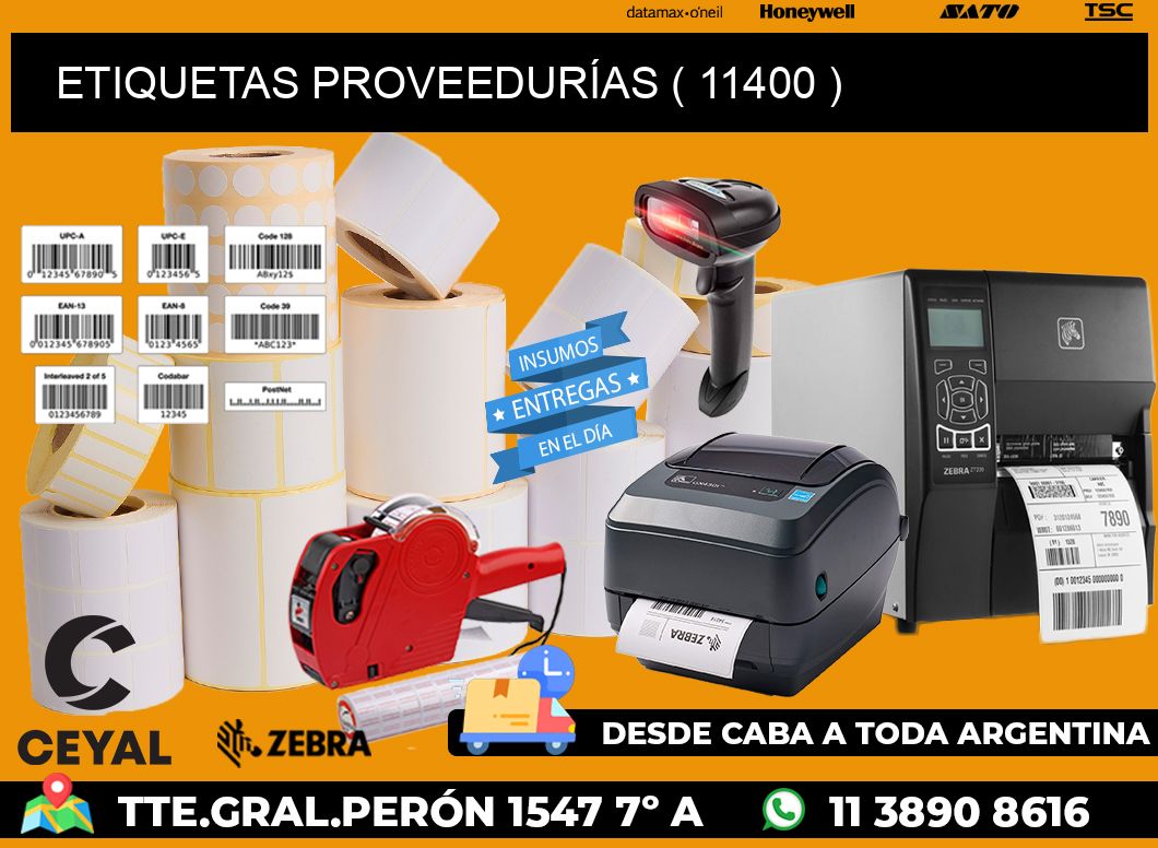 ETIQUETAS PROVEEDURÍAS ( 11400 )