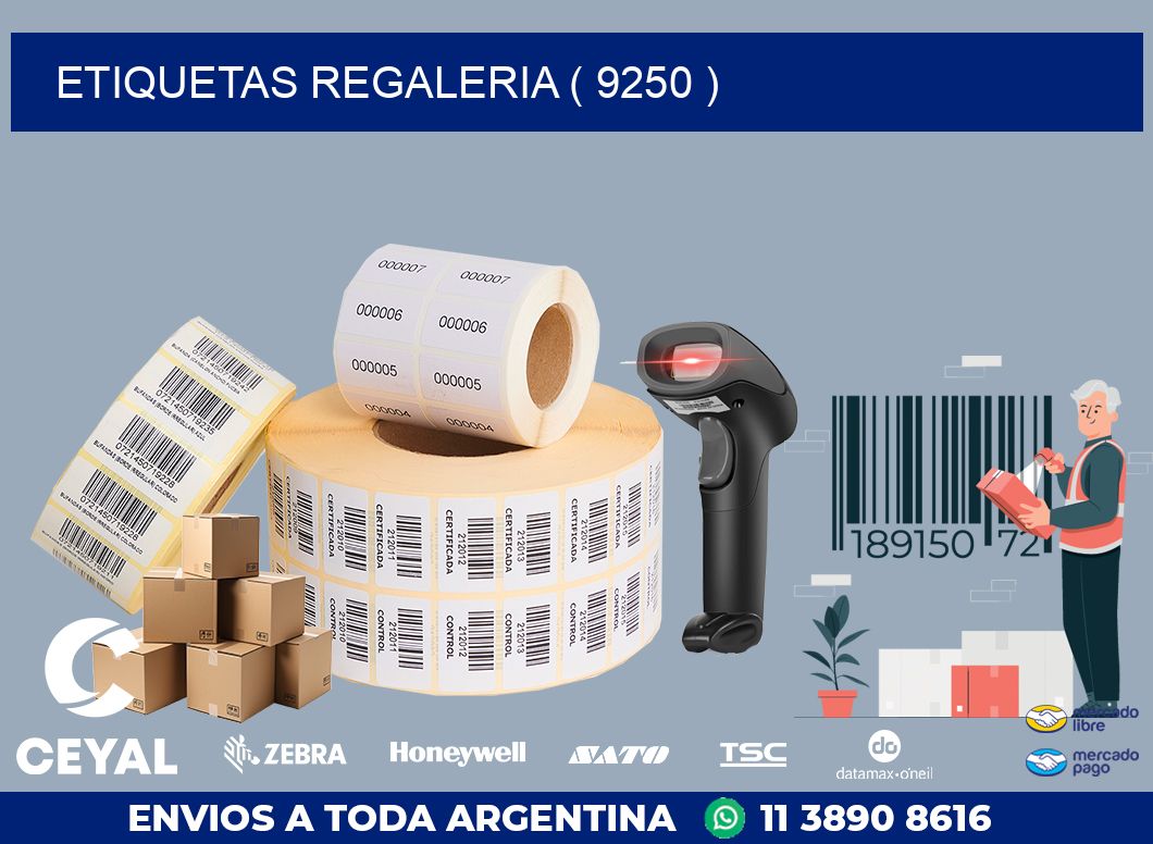 ETIQUETAS REGALERIA ( 9250 )