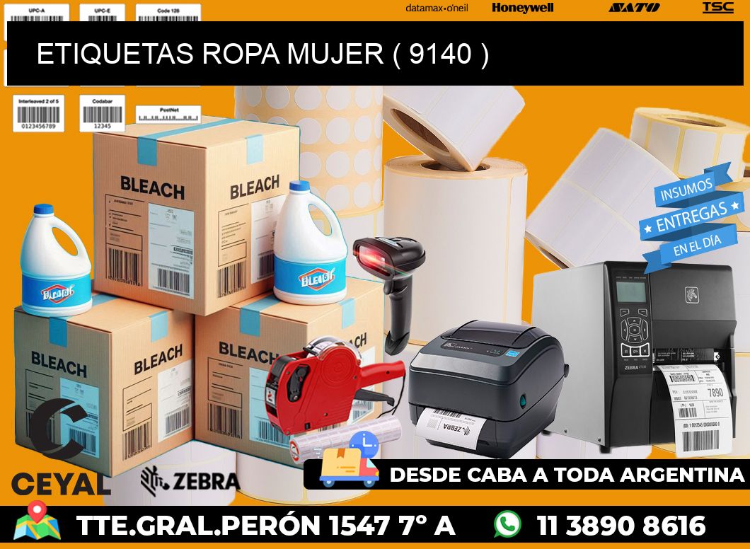 ETIQUETAS ROPA MUJER ( 9140 )