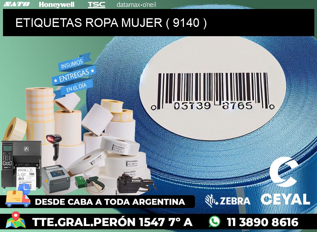 ETIQUETAS ROPA MUJER ( 9140 )