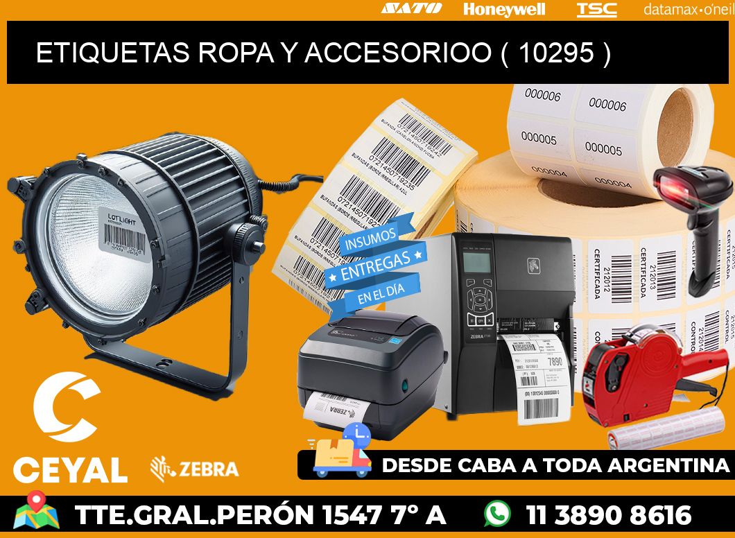 ETIQUETAS ROPA Y ACCESORIOO ( 10295 )