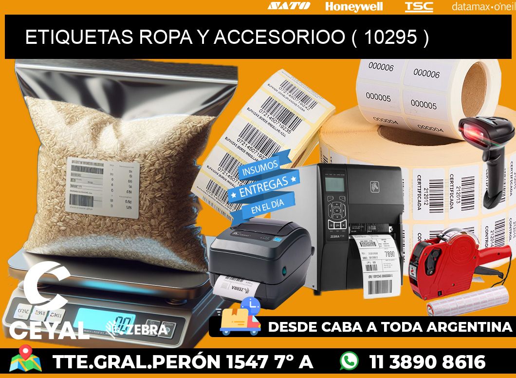 ETIQUETAS ROPA Y ACCESORIOO ( 10295 )