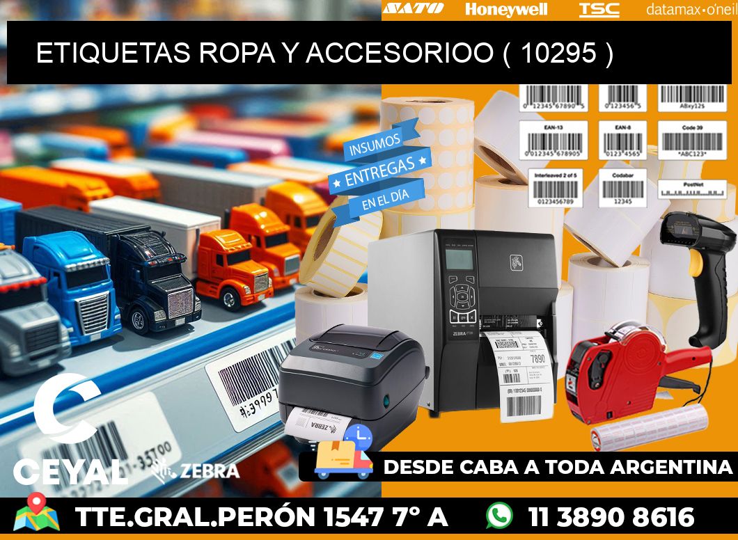 ETIQUETAS ROPA Y ACCESORIOO ( 10295 )