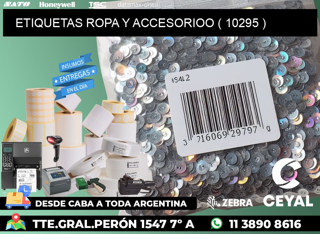 ETIQUETAS ROPA Y ACCESORIOO ( 10295 )