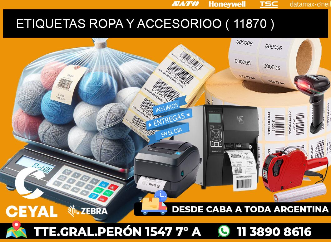 ETIQUETAS ROPA Y ACCESORIOO ( 11870 )