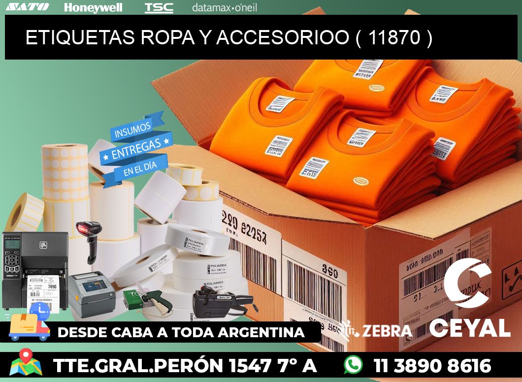 ETIQUETAS ROPA Y ACCESORIOO ( 11870 )