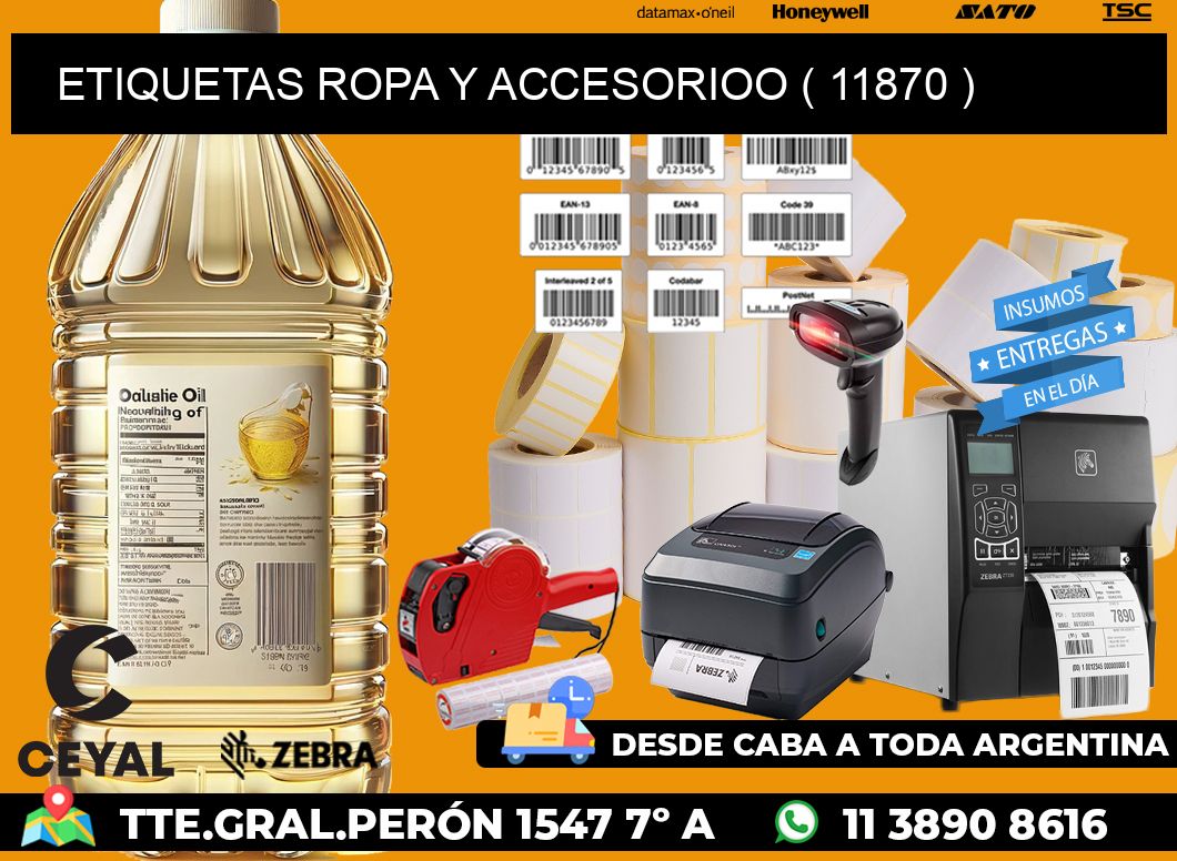 ETIQUETAS ROPA Y ACCESORIOO ( 11870 )