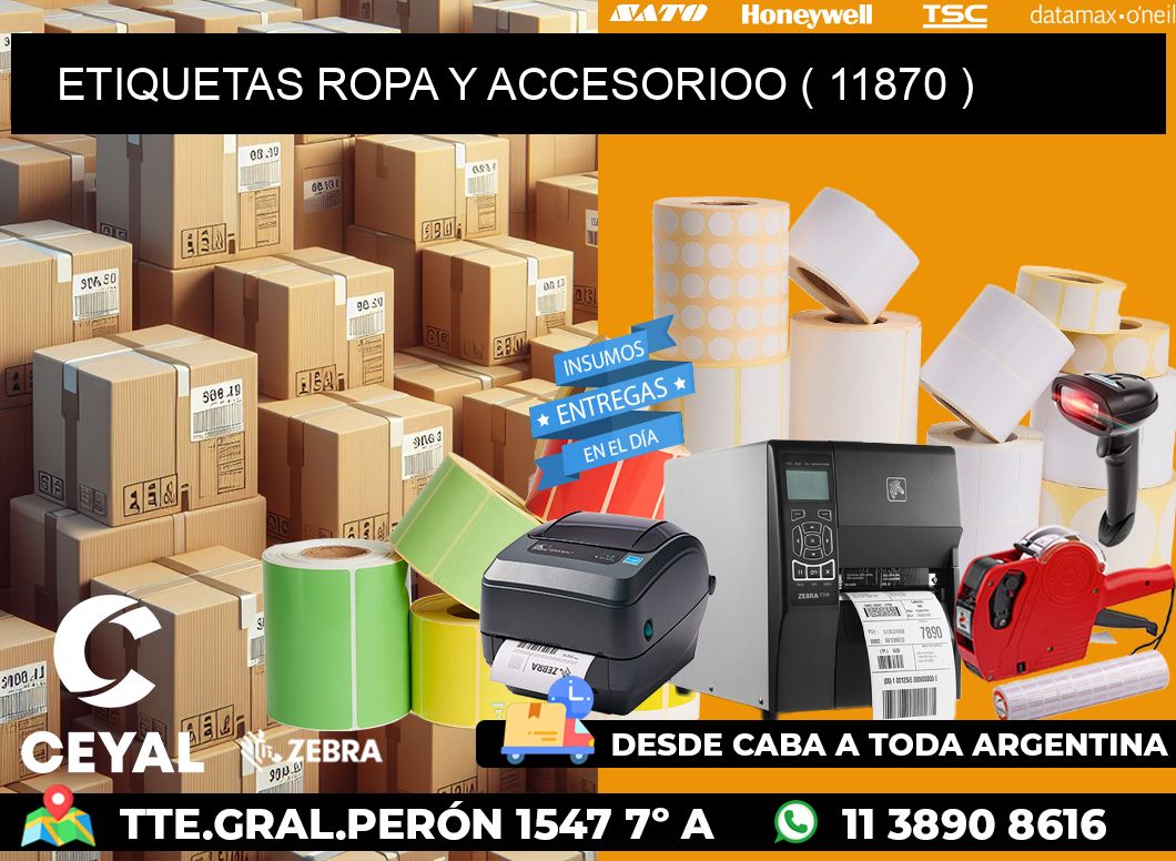 ETIQUETAS ROPA Y ACCESORIOO ( 11870 )