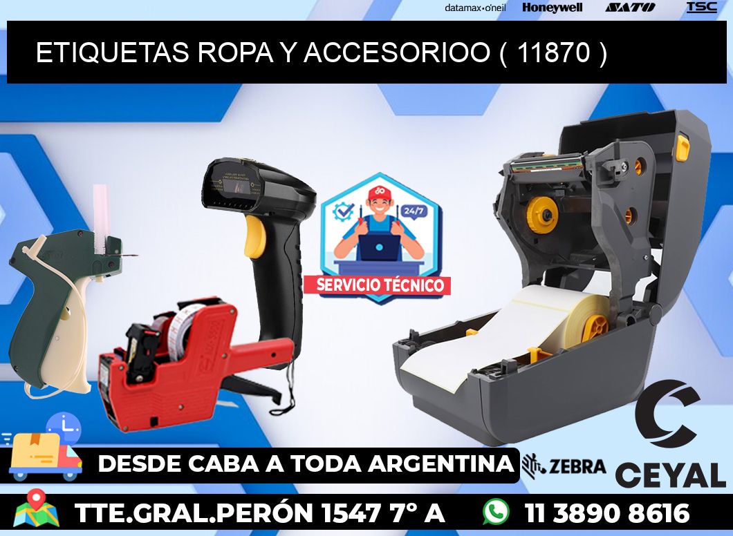 ETIQUETAS ROPA Y ACCESORIOO ( 11870 )