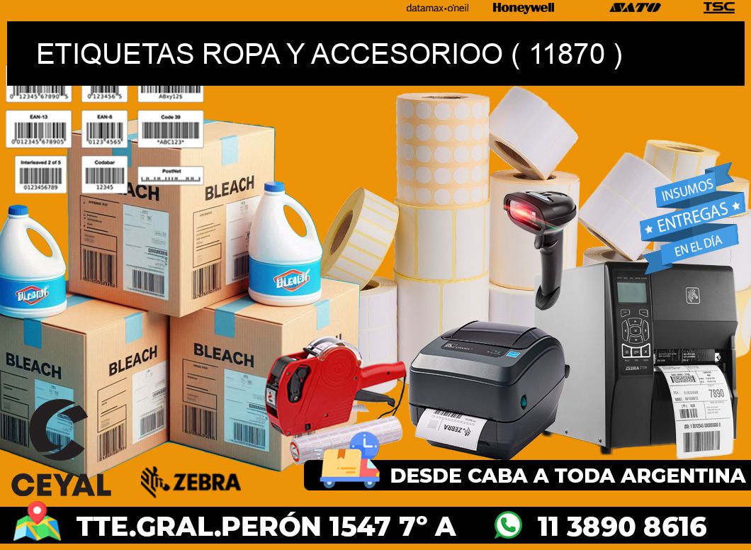 ETIQUETAS ROPA Y ACCESORIOO ( 11870 )