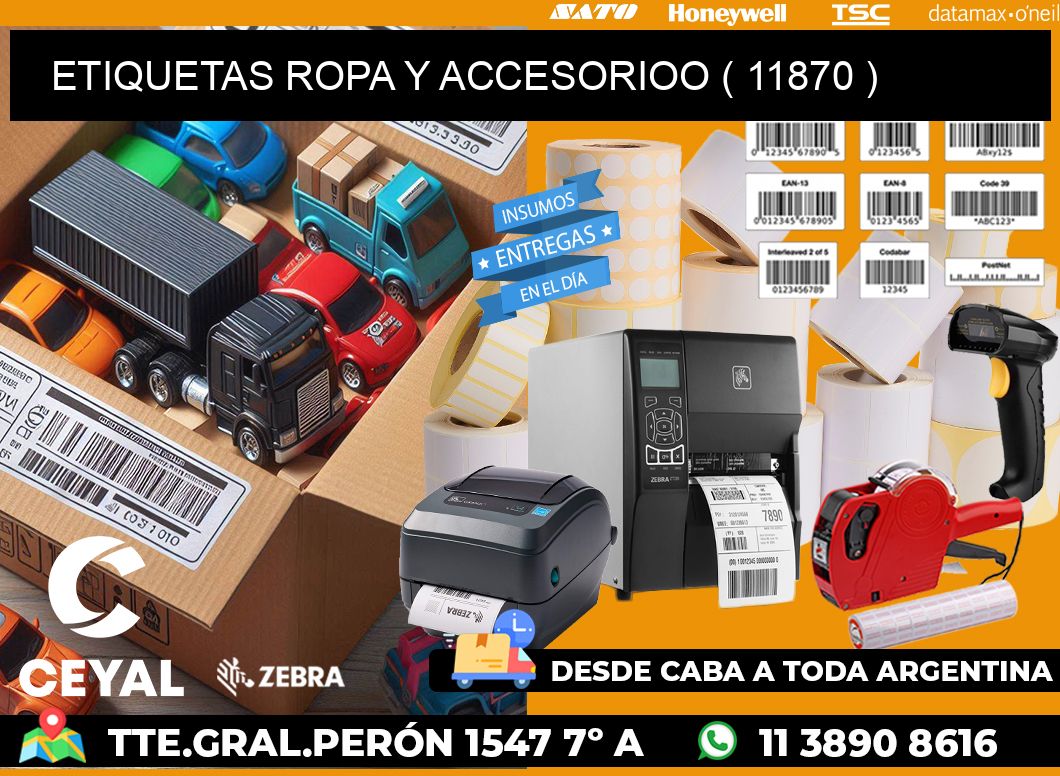 ETIQUETAS ROPA Y ACCESORIOO ( 11870 )