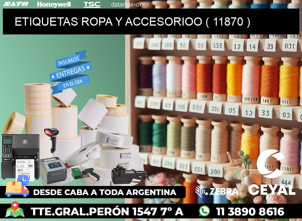 ETIQUETAS ROPA Y ACCESORIOO ( 11870 )