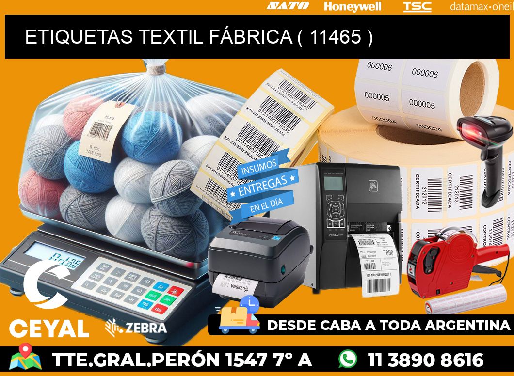 ETIQUETAS TEXTIL FÁBRICA ( 11465 )