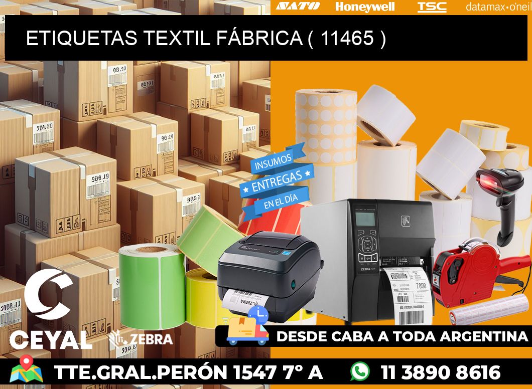 ETIQUETAS TEXTIL FÁBRICA ( 11465 )