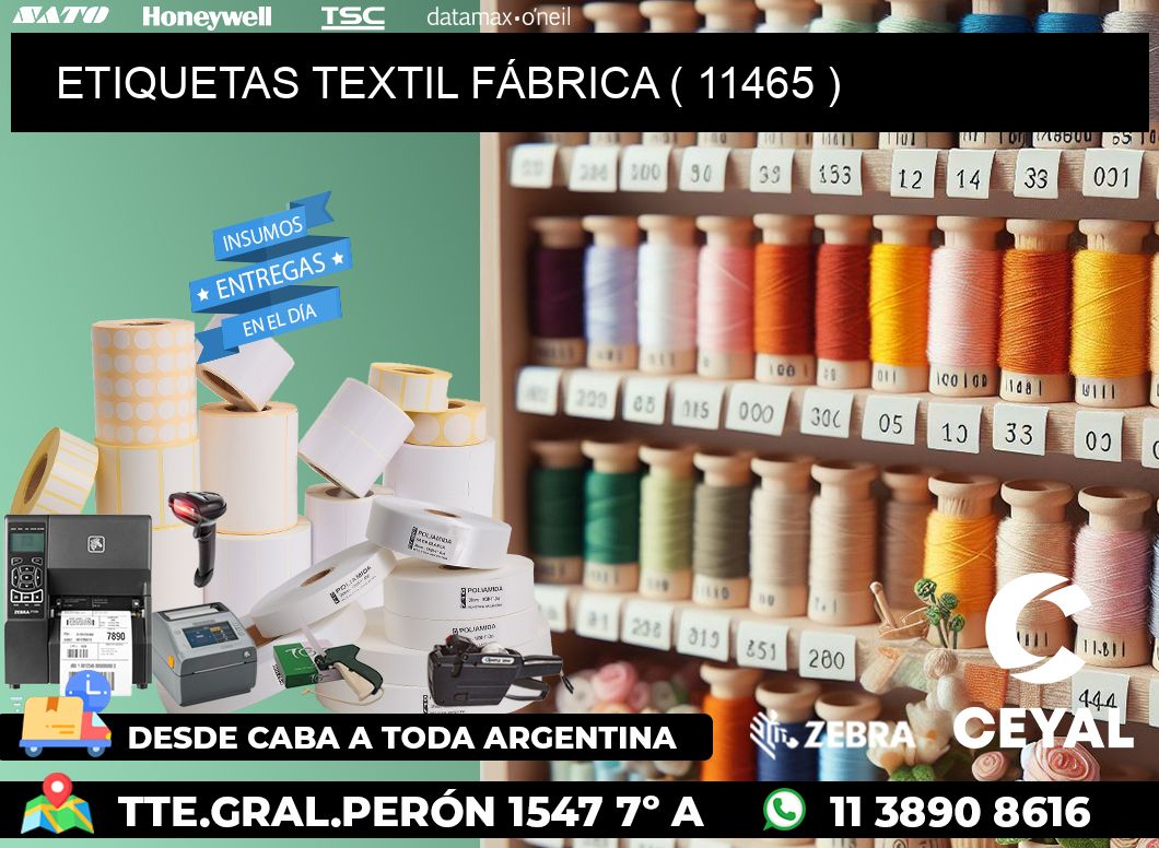 ETIQUETAS TEXTIL FÁBRICA ( 11465 )