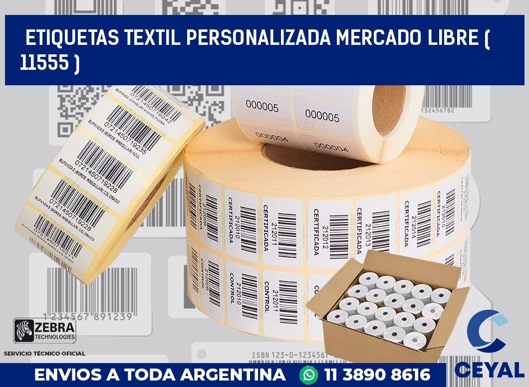 ETIQUETAS TEXTIL PERSONALIZADA MERCADO LIBRE ( 11555 )