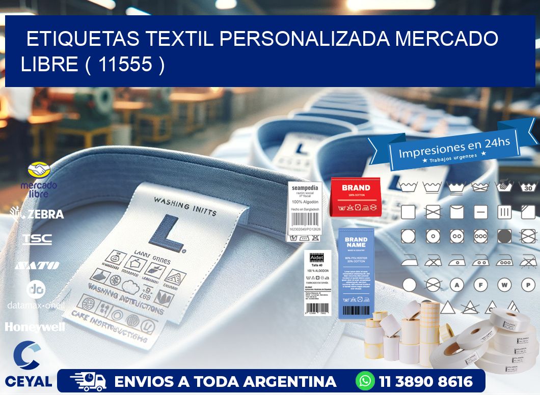 ETIQUETAS TEXTIL PERSONALIZADA MERCADO LIBRE ( 11555 )