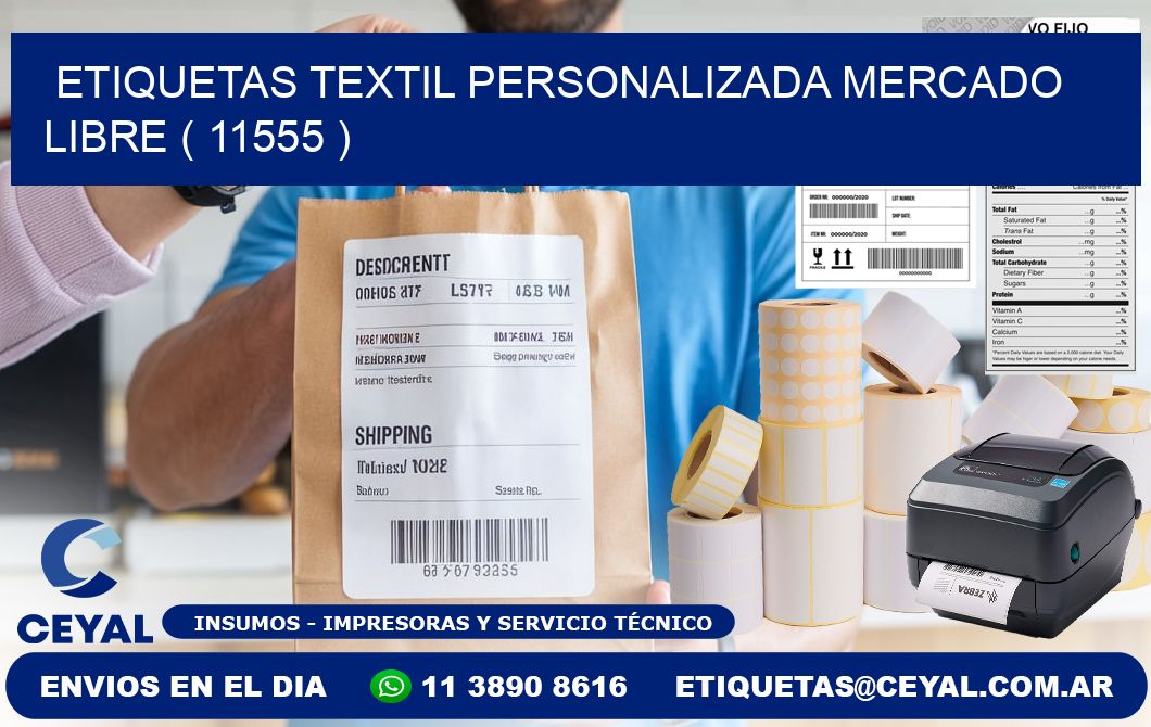 ETIQUETAS TEXTIL PERSONALIZADA MERCADO LIBRE ( 11555 )