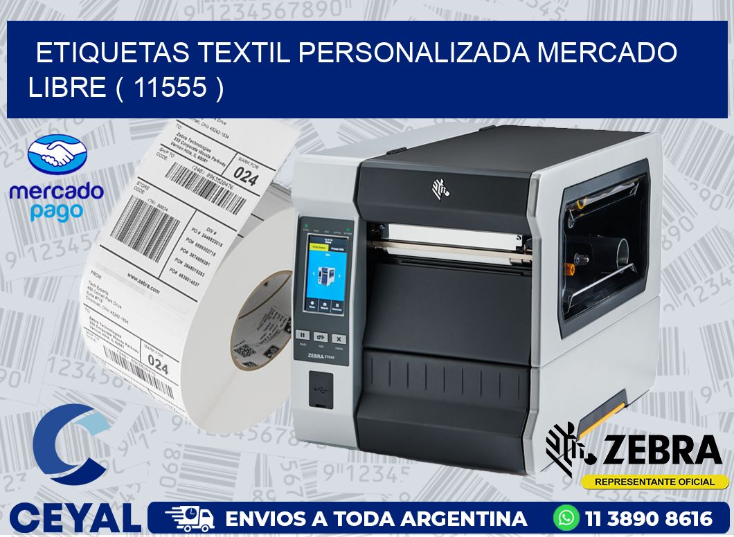 ETIQUETAS TEXTIL PERSONALIZADA MERCADO LIBRE ( 11555 )