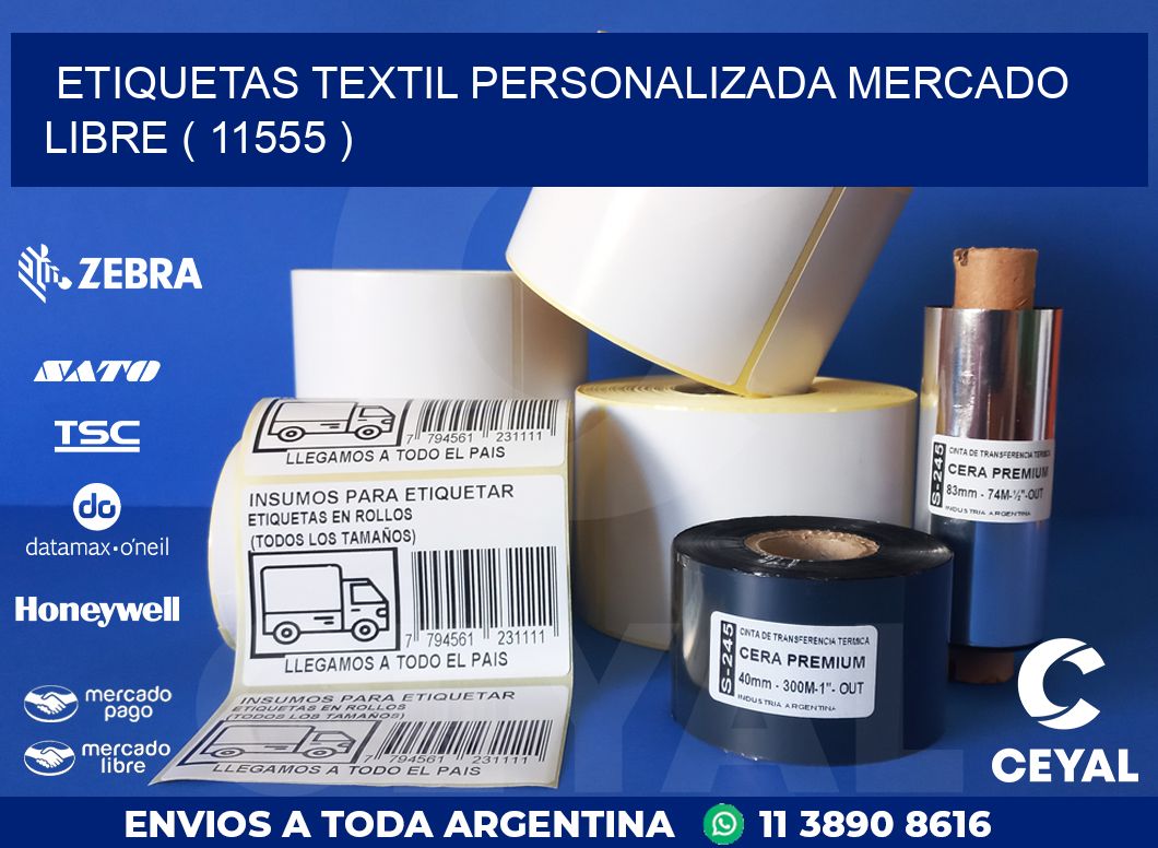 ETIQUETAS TEXTIL PERSONALIZADA MERCADO LIBRE ( 11555 )