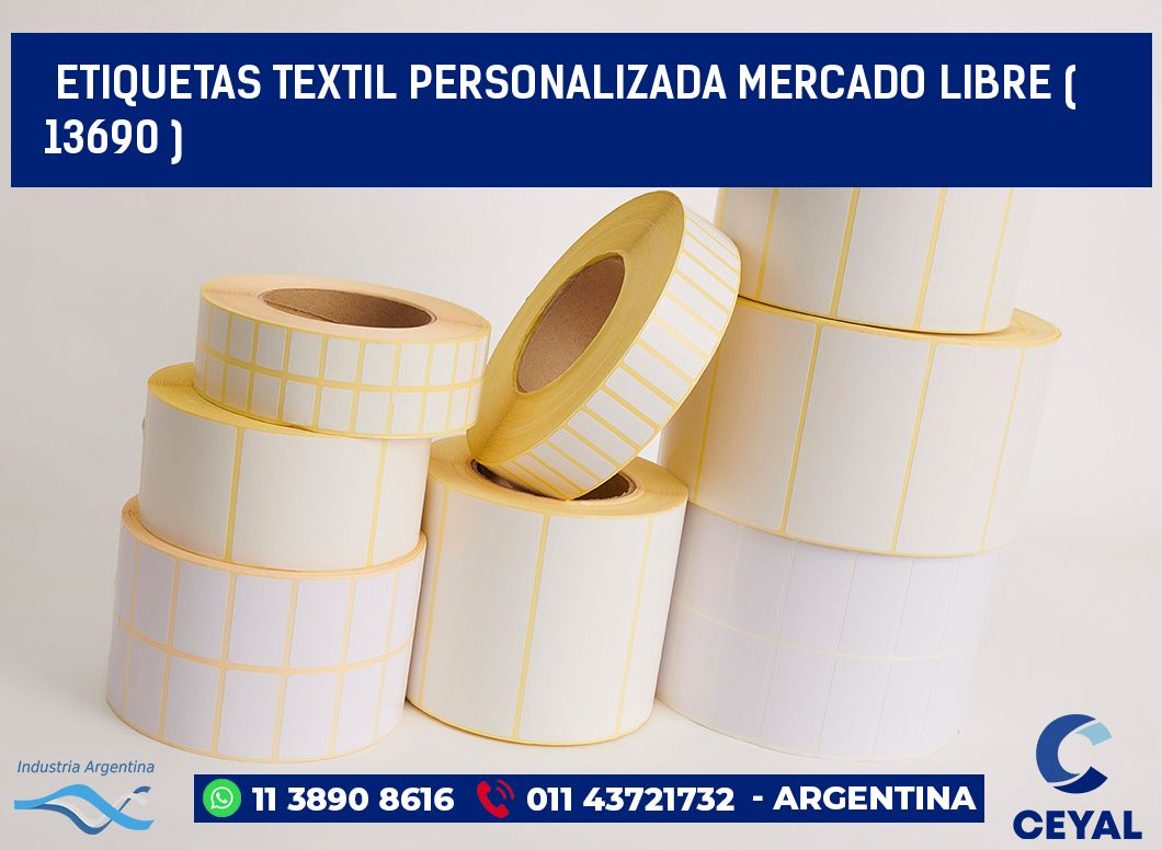 ETIQUETAS TEXTIL PERSONALIZADA MERCADO LIBRE ( 13690 )