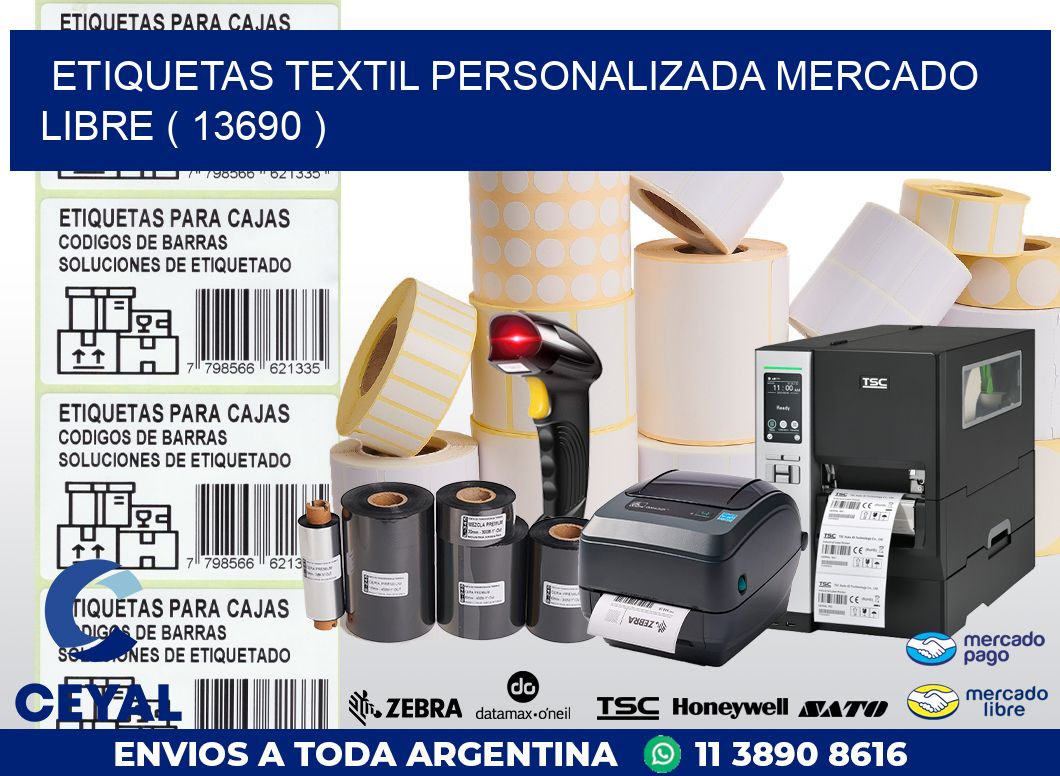 ETIQUETAS TEXTIL PERSONALIZADA MERCADO LIBRE ( 13690 )