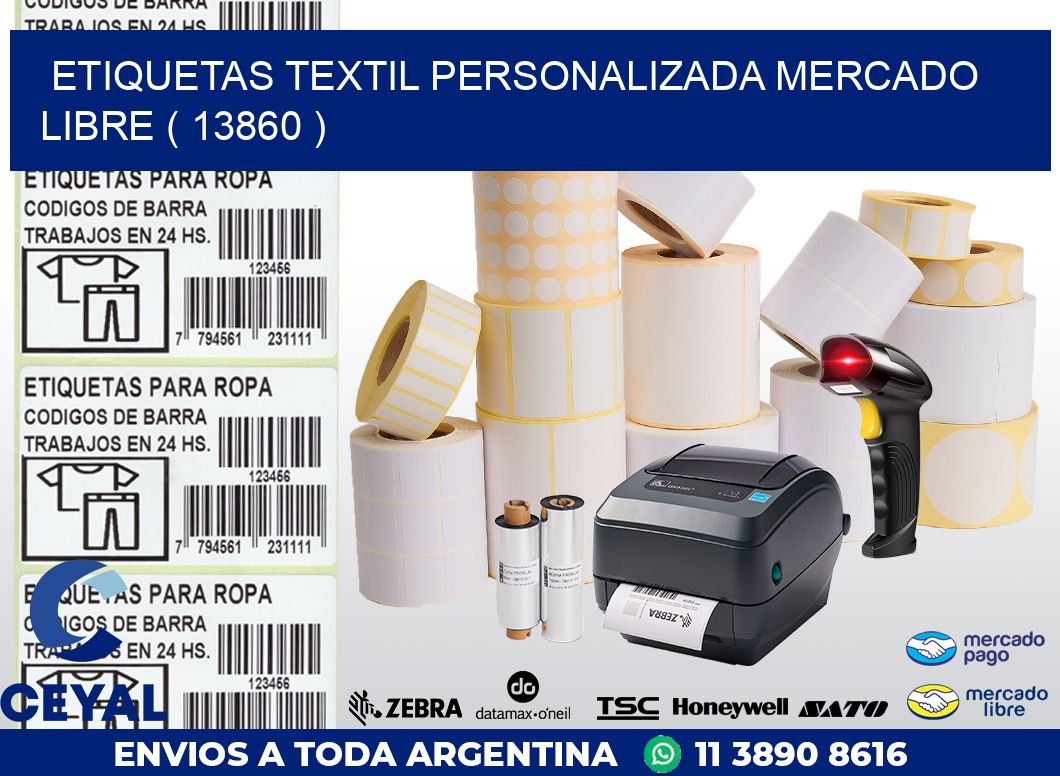 ETIQUETAS TEXTIL PERSONALIZADA MERCADO LIBRE ( 13860 )