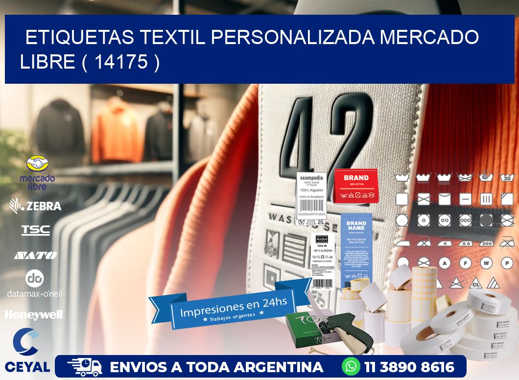 ETIQUETAS TEXTIL PERSONALIZADA MERCADO LIBRE ( 14175 )