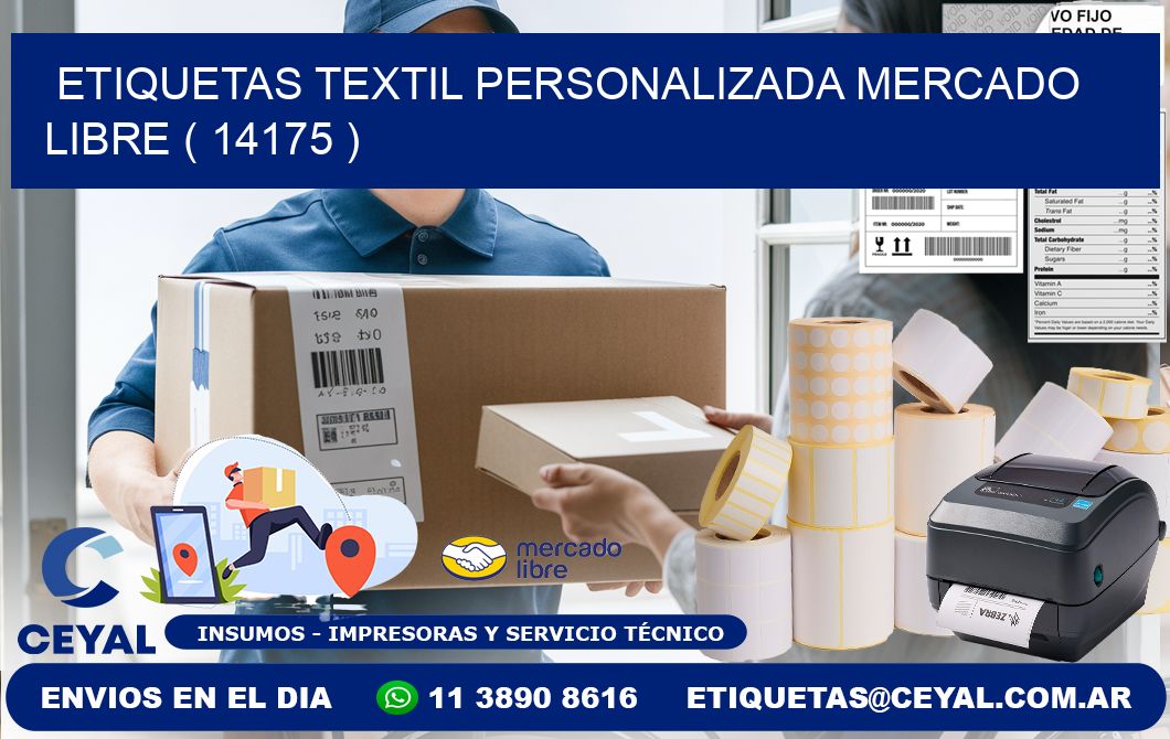 ETIQUETAS TEXTIL PERSONALIZADA MERCADO LIBRE ( 14175 )