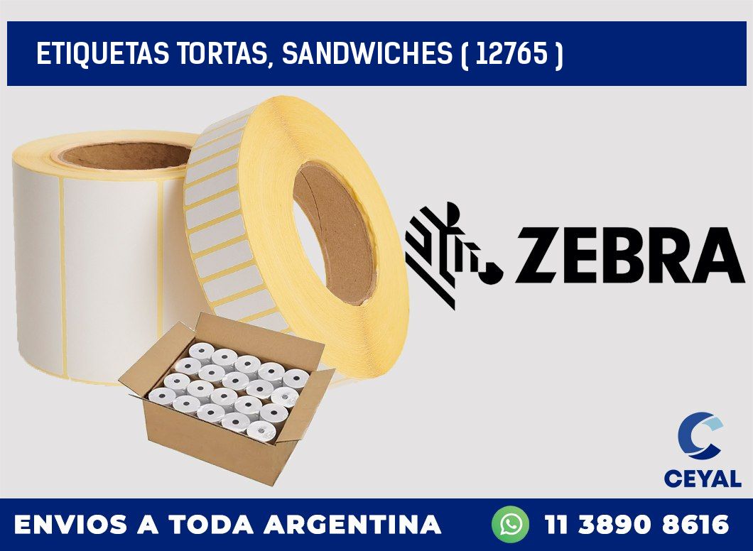 ETIQUETAS TORTAS, SANDWICHES ( 12765 )