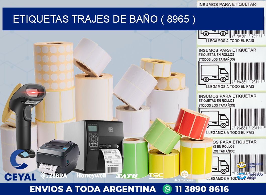 ETIQUETAS TRAJES DE BAÑO ( 8965 )