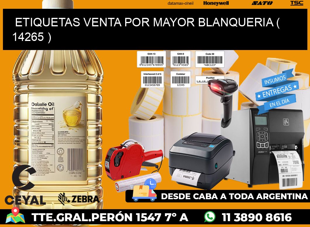 ETIQUETAS VENTA POR MAYOR BLANQUERIA ( 14265 )