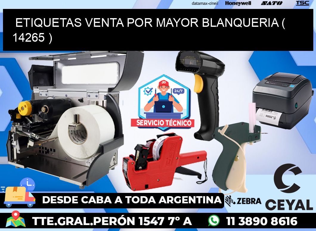 ETIQUETAS VENTA POR MAYOR BLANQUERIA ( 14265 )