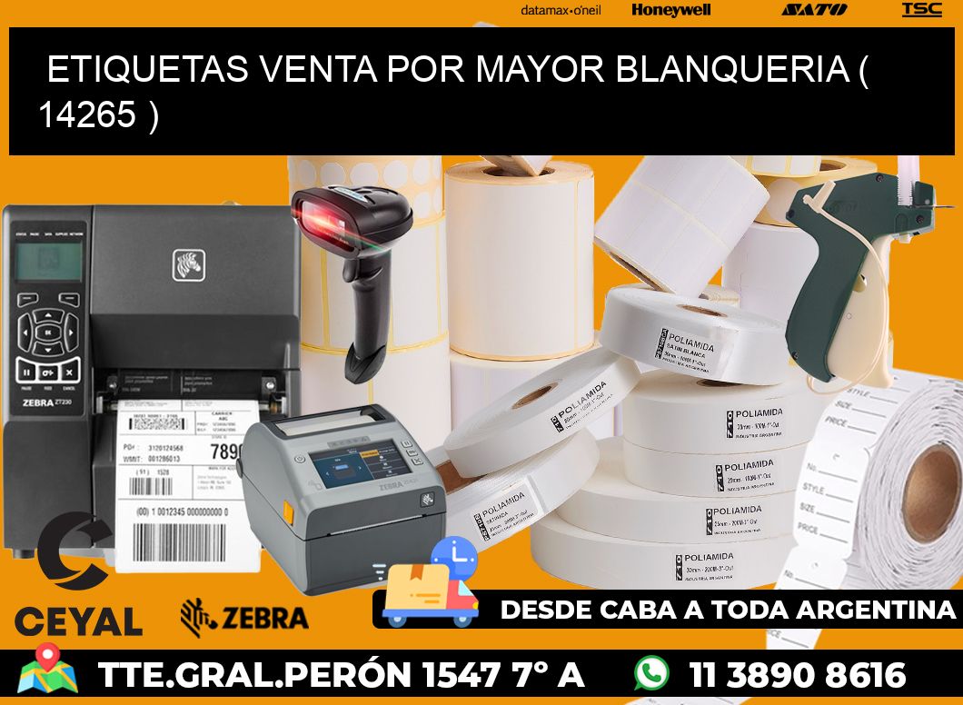 ETIQUETAS VENTA POR MAYOR BLANQUERIA ( 14265 )