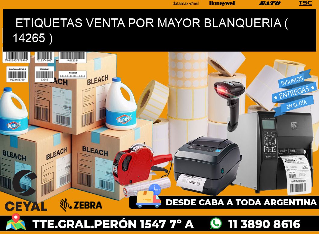 ETIQUETAS VENTA POR MAYOR BLANQUERIA ( 14265 )