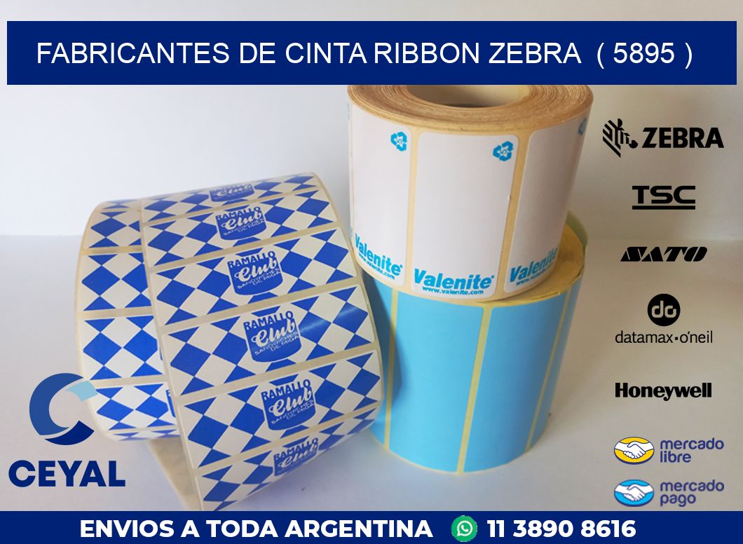 FABRICANTES DE CINTA RIBBON ZEBRA  ( 5895 )