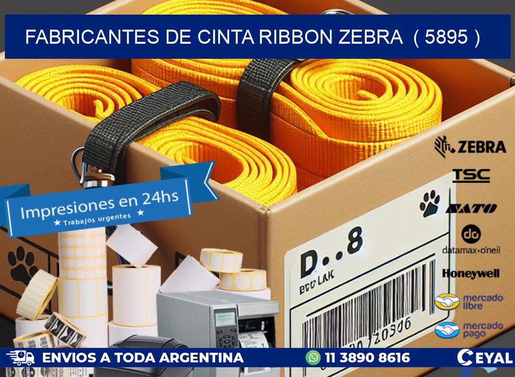 FABRICANTES DE CINTA RIBBON ZEBRA  ( 5895 )