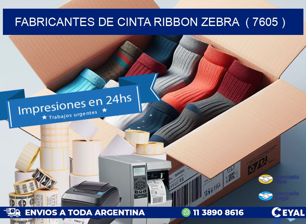 FABRICANTES DE CINTA RIBBON ZEBRA  ( 7605 )