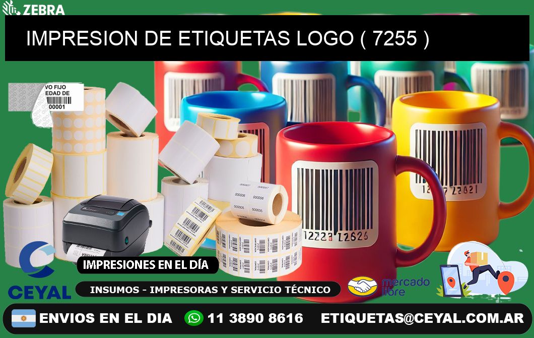 IMPRESION DE ETIQUETAS LOGO ( 7255 )