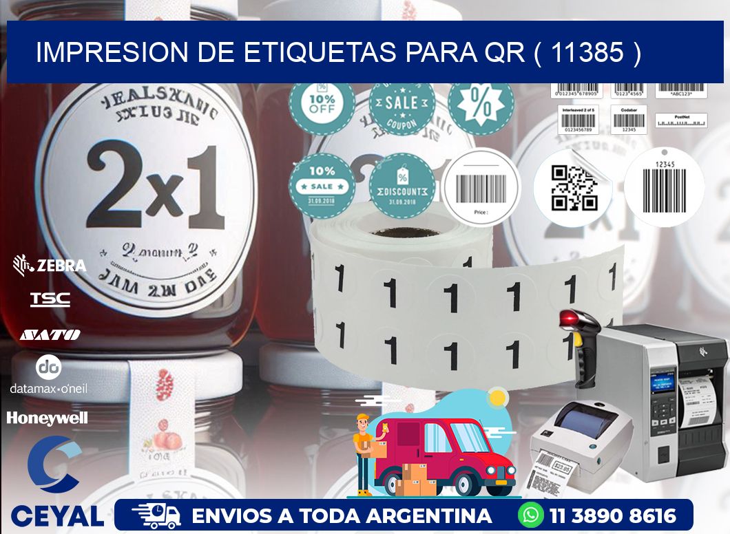 IMPRESION DE ETIQUETAS PARA QR ( 11385 )