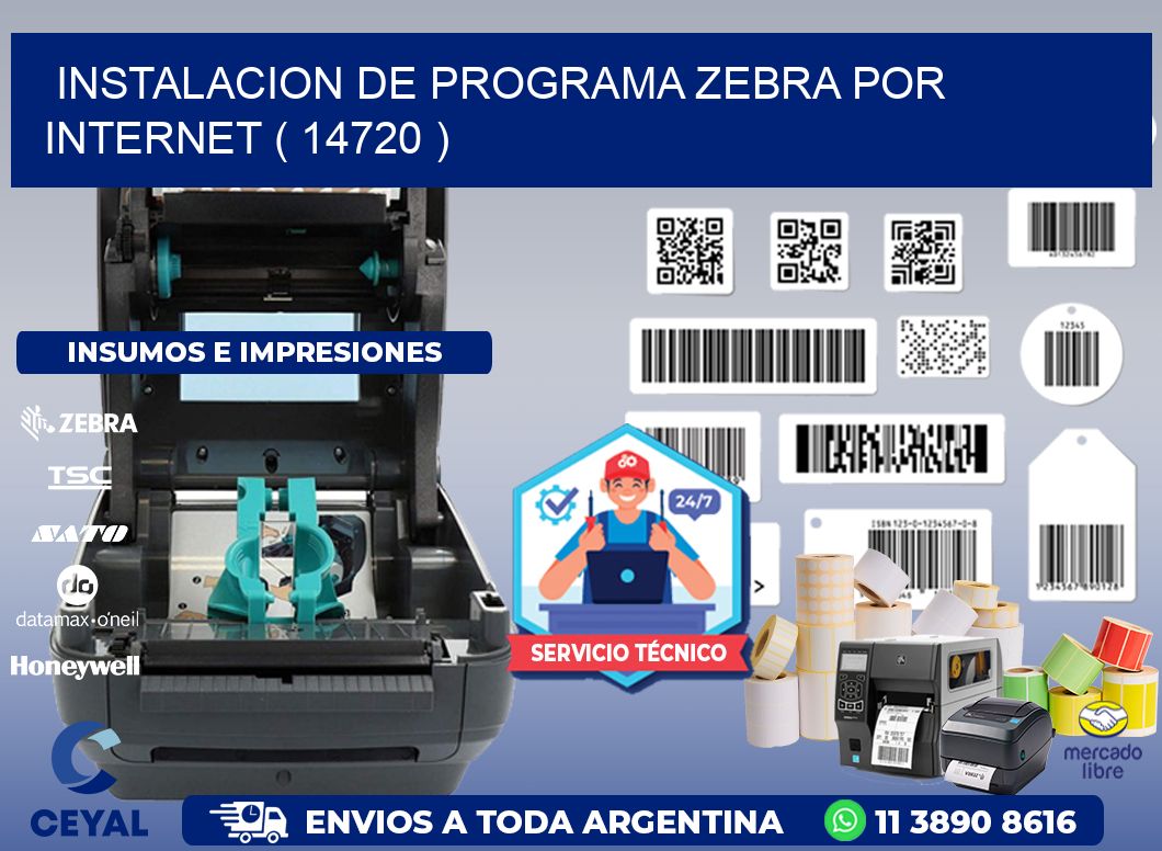 INSTALACION DE PROGRAMA ZEBRA POR INTERNET ( 14720 )