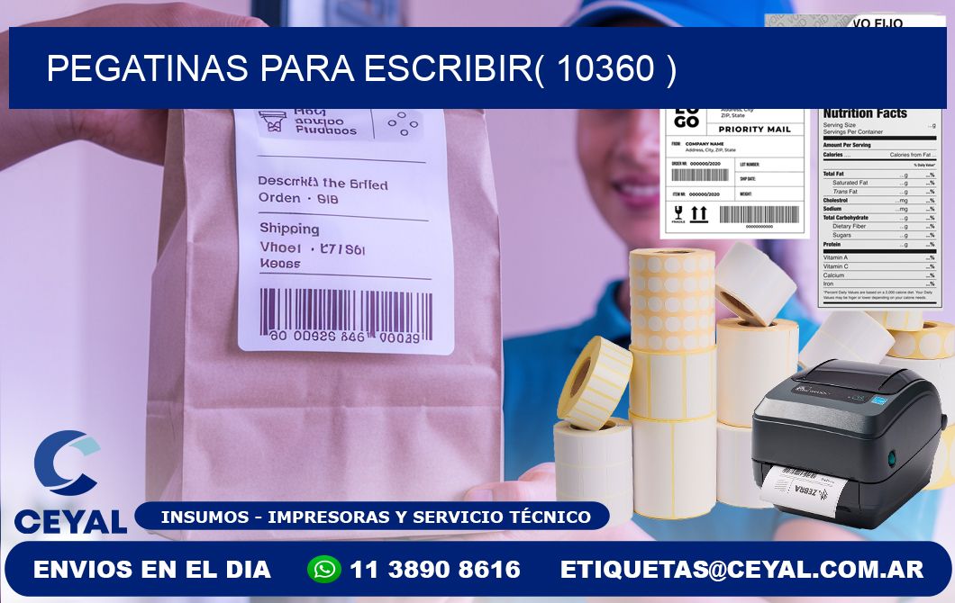 PEGATINAS PARA ESCRIBIR( 10360 )