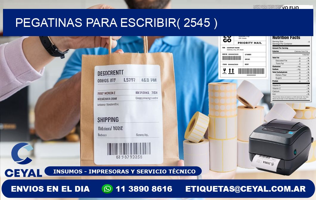 PEGATINAS PARA ESCRIBIR( 2545 )