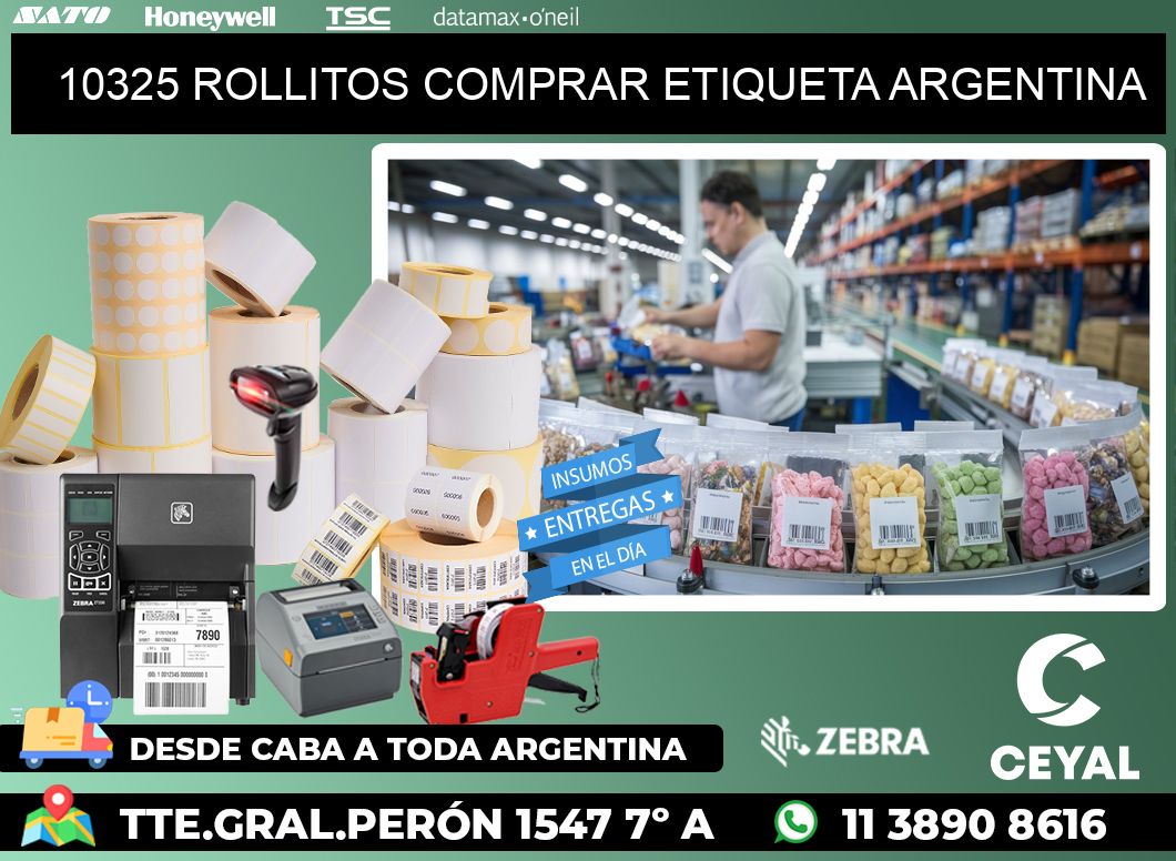 10325 ROLLITOS COMPRAR ETIQUETA ARGENTINA