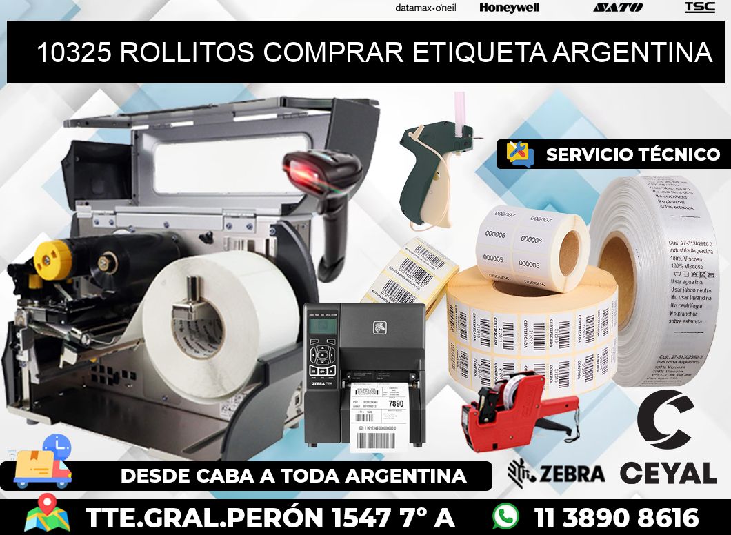 10325 ROLLITOS COMPRAR ETIQUETA ARGENTINA