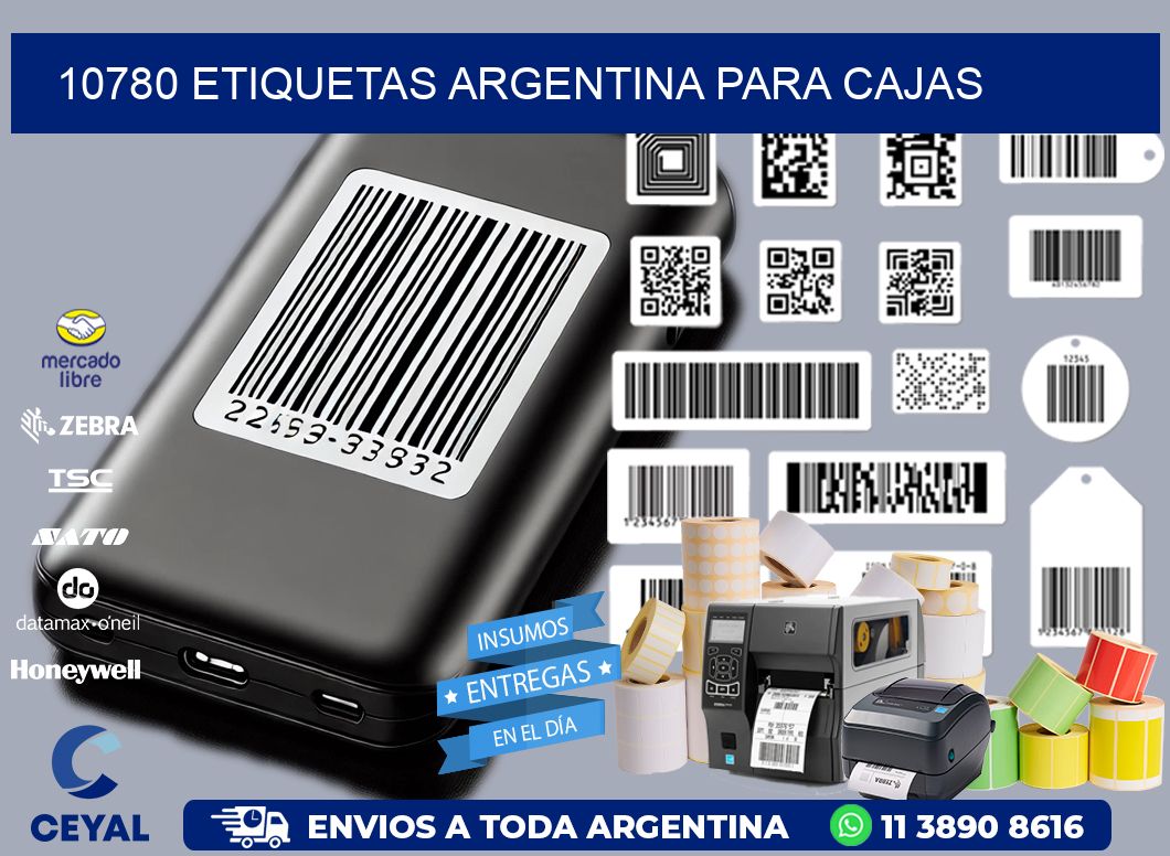 10780 ETIQUETAS ARGENTINA PARA CAJAS